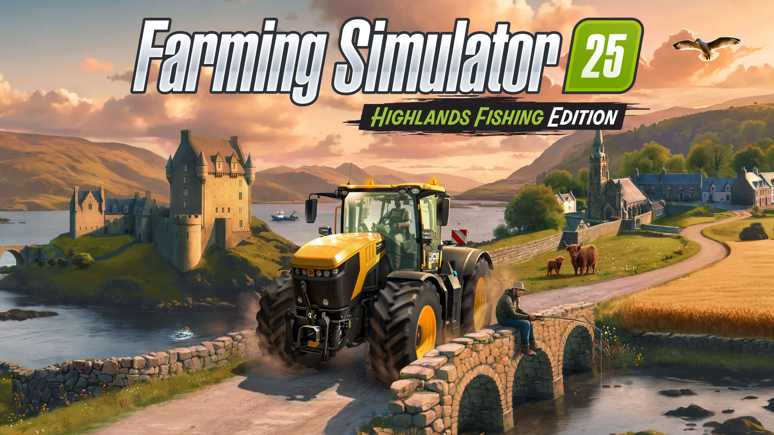 Farming Simulator 25: Highlands Fishing met de SimTask Farmstick