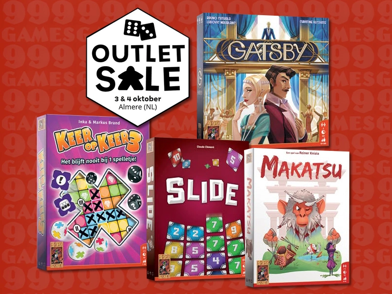999 Games kondigt spellen en outlet sale aan