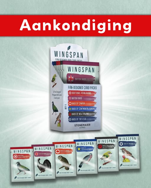 Wingspan Fan Packs komen naar Nederland