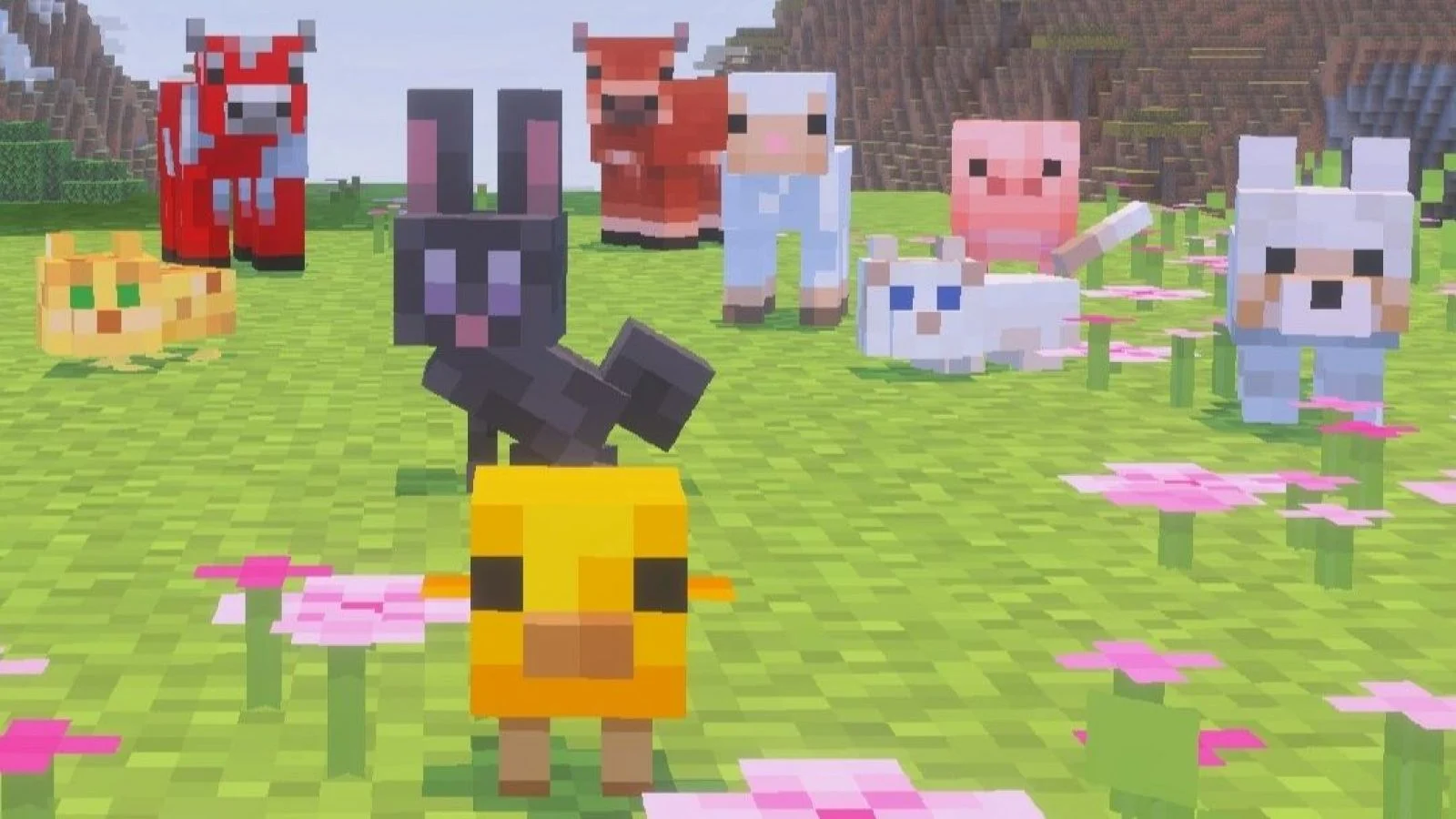 De nieuwe Minecraft-snapshot voegt babydieren toe!