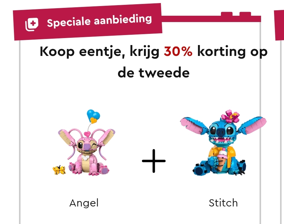 LEGO heeft momenteel een aantal leuke combideals