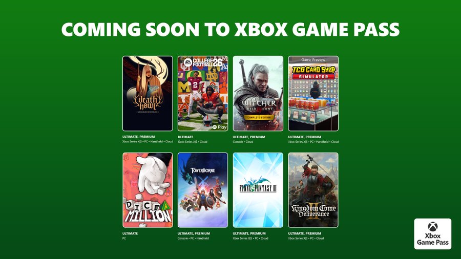 Tweede line-up Xbox Game Pass februari 2026 bevat twee grote RPG’s