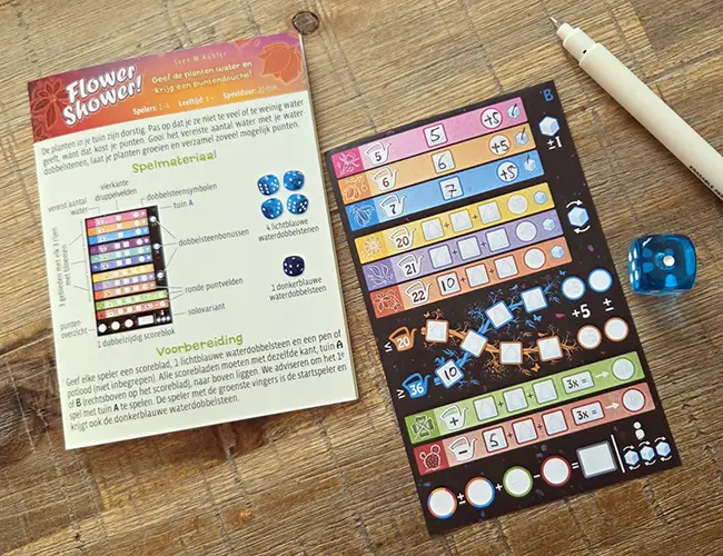 flower shower dobbelspel B
