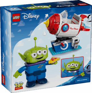 LEGO Alien met Pizza Planet raket