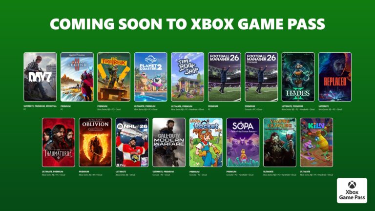 Eerste batch voor Xbox Game Pass april 2026 puilt uit