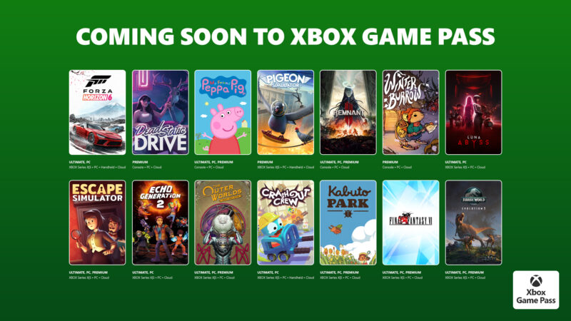 Xbox Game Pass mei 2026