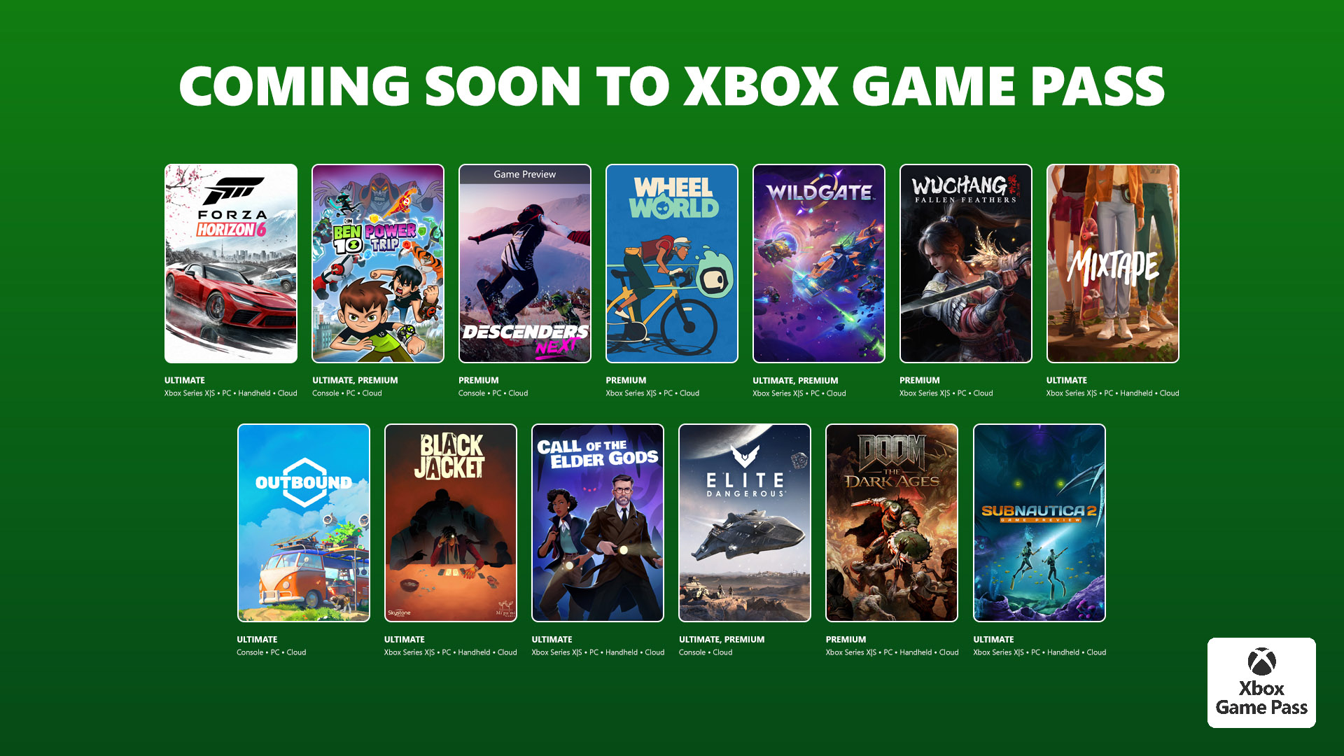 Xbox Game Pass mei 2026