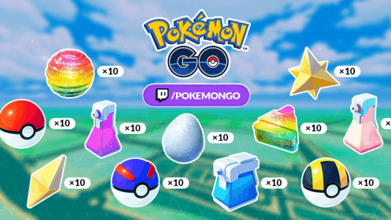 twitch drop redeeemcode, Pokémon GO 10th Anniversary Celebration broadcast twitch drop