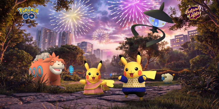 Regionale Pikachu keert terug tijdens het Festival of Lights