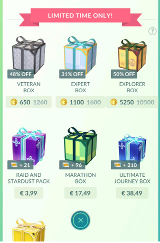 In-game shop boxen