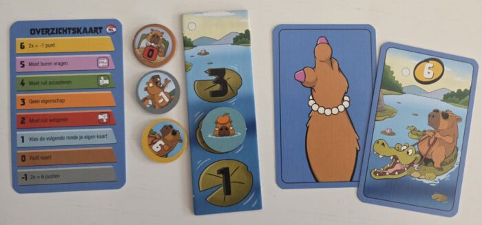 Swapybara speelkaarten en tokens