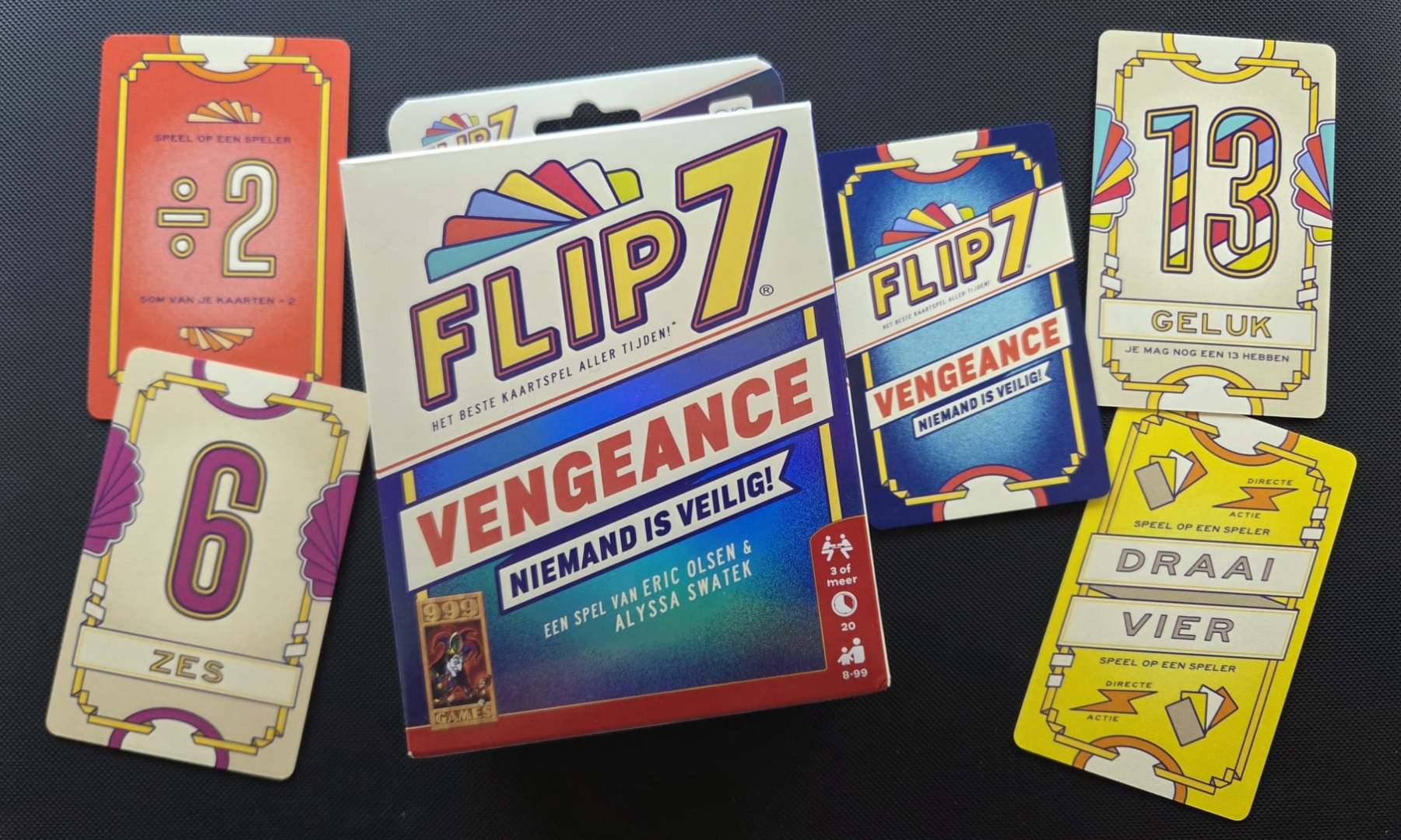 flip 7 vengeance kaartspel