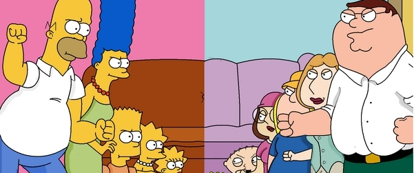 The Simpsons en Family Guy in één aflevering