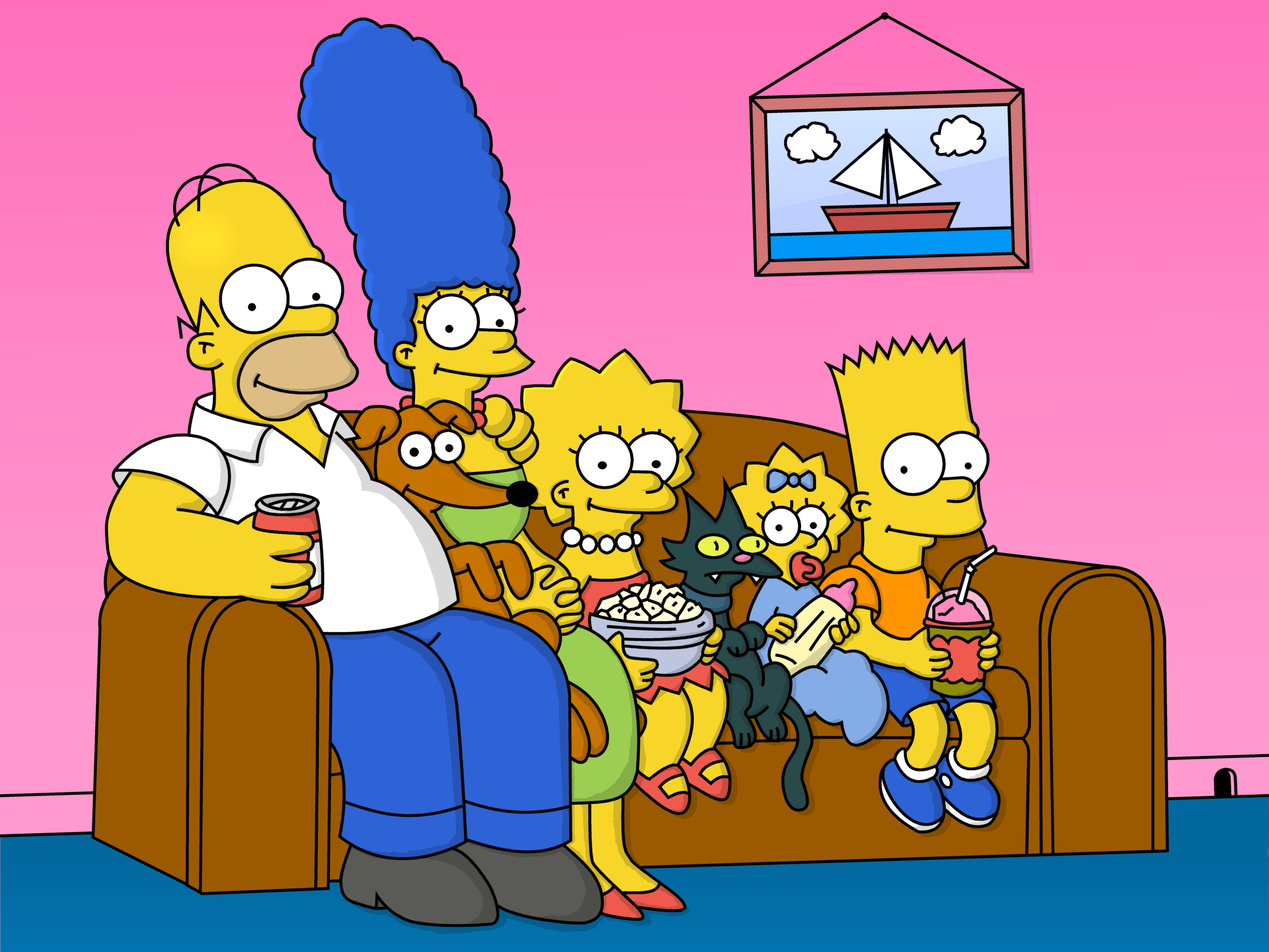 Edward Norton bezoekt The Simpsons